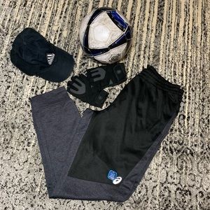 ❌ASICS❌BLACK GRAY ZIPPER FIT JOGGERS